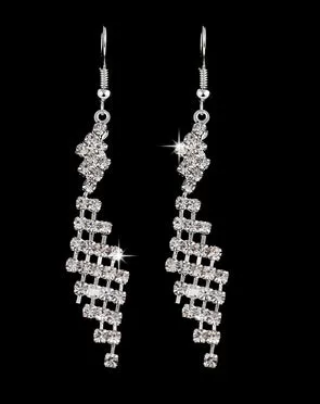 ZOSHI High Quality U Pick Style 2017 Bling Crystal Long Tassel Party Stud Dangle Drop Earrings Eardrop For Women Jewelry